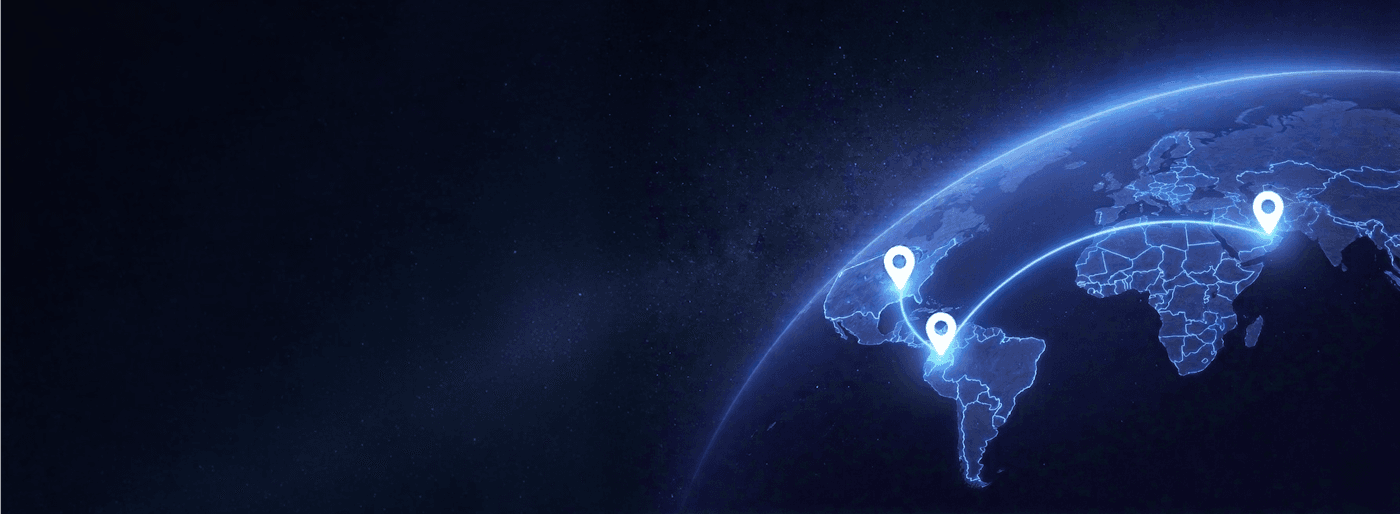 Connected world background